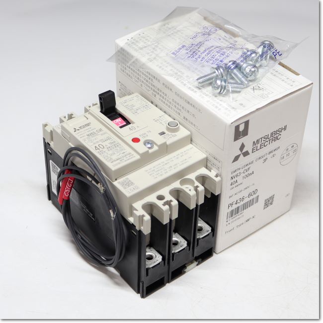 三菱電機 NV63-CV 3P 40A  新品未使用 三菱電機（MITSUBISHI ELECTRIC） 【アウトレット！】三菱電機 NV63-CV