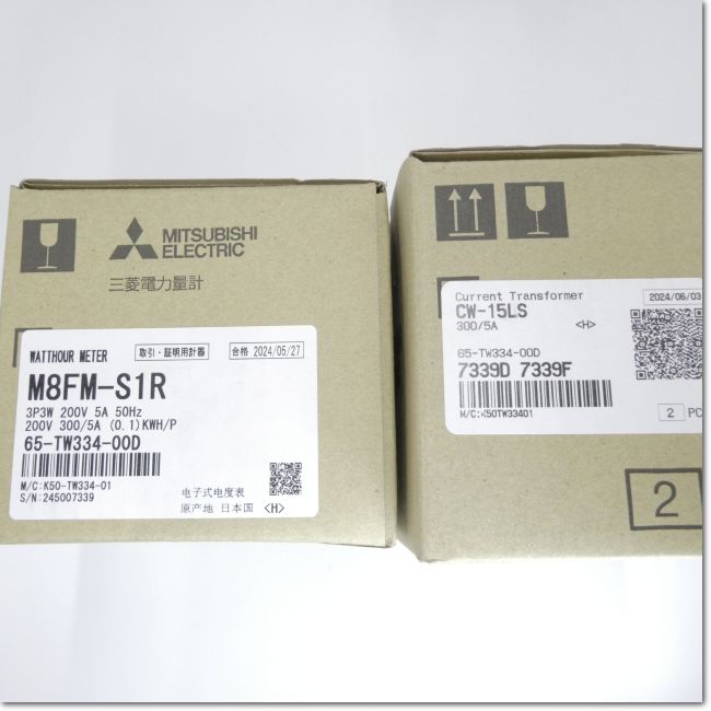 FA機器ドットコム / M8FM-S1R 3P3W 200V 300/5A 50Hz 検定付き 電力量