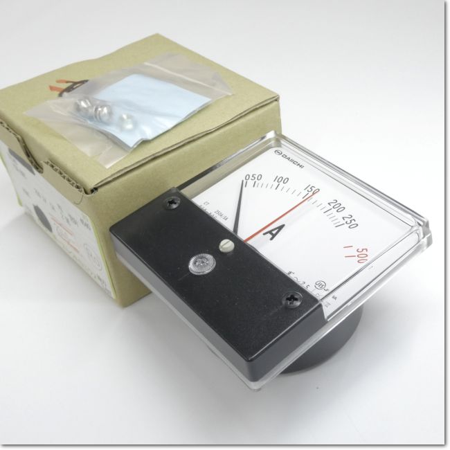 FA機器ドットコム / PSK-80C 5A 0-250-500A CT250/5A 交流電流計 可動