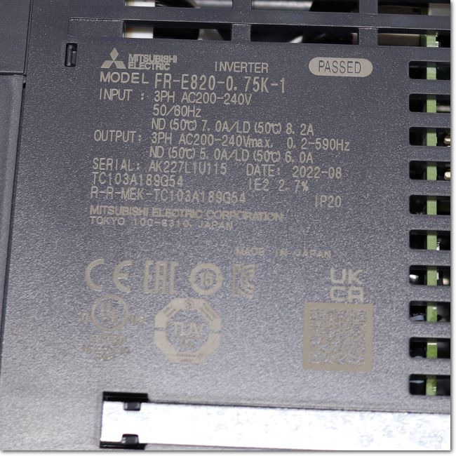 FA機器ドットコム / FR-E820-0.75K-1 インバータ 三相200V モニタ出力