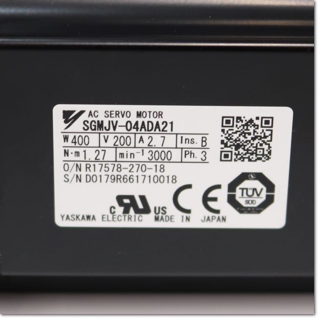 FA機器ドットコム / SGMJV-04ADA21 回転型サーボモータ AC200V 0.4kW (安川電機) | FA機器ドットコム