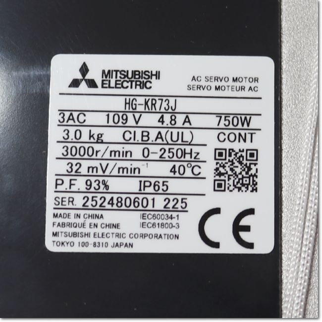 FA機器ドットコム / HG-KR73J ACサーボモータ 0.75kw オイルシール付