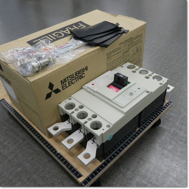 三菱電機 漏電ブレーカーNV400-CW-3P-250A-100-200-500mA-AL B-ST(裏面形)