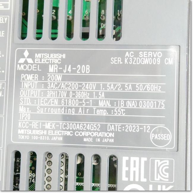 FA機器ドットコム / MR-J4-20B サーボアンプ AC200V 0.2kW