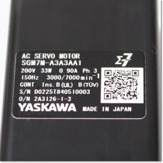 FA機器ドットコム / SGM7M-A3A3AA1 サーボモータ AC200V 33W (安川電機