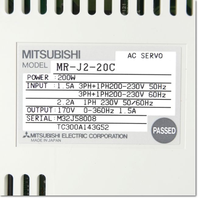 FA機器ドットコム / MR-J2-20C ACサーボアンプ 三相200V 位置決め機能