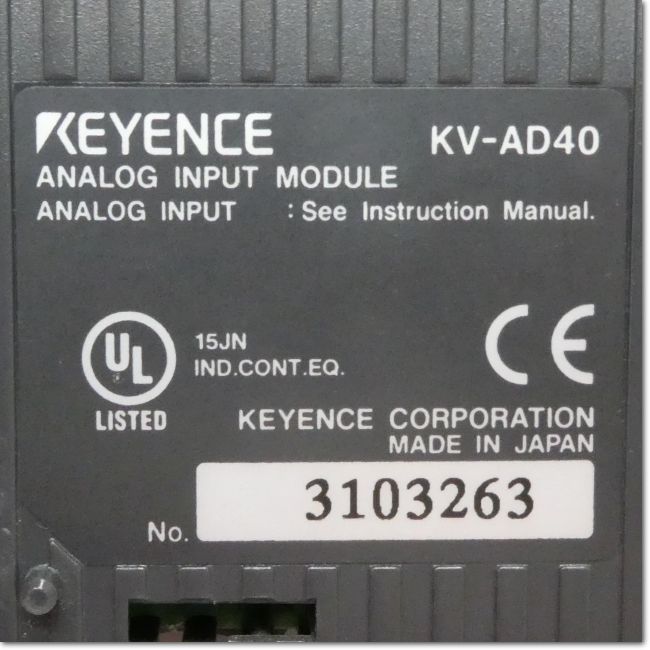 FA機器ドットコム / KV-AD40 アナログ入力ユニット 4ch (KEYENCE) | FA