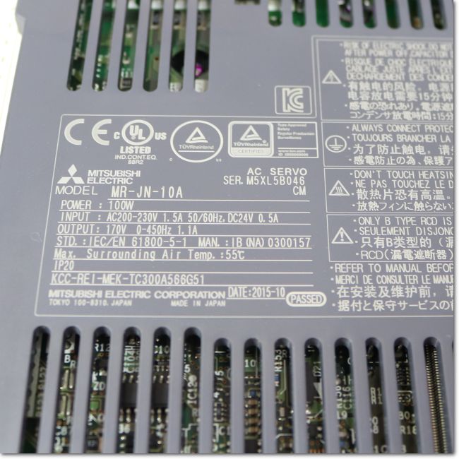 FA機器ドットコム / MR-JN-10A サーボアンプ 単相AC200V 0.1kW (三菱