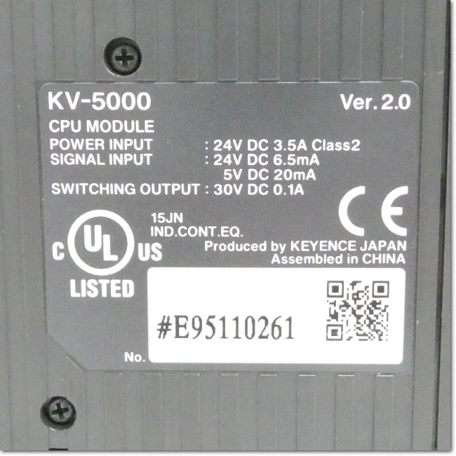 FA機器ドットコム / KV-5000 Ethernet内蔵 CPUユニット Ver.2.0