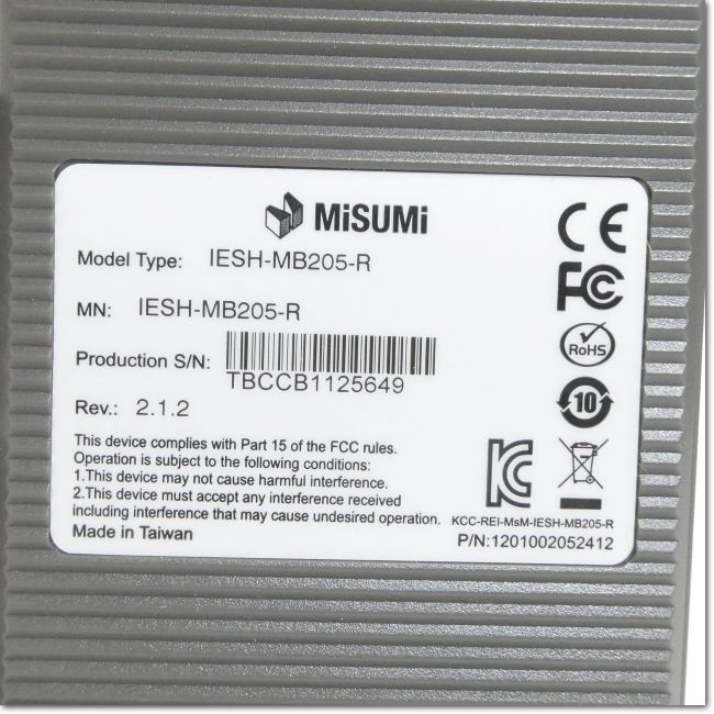 FA機器ドットコム / IESH-MB205-R 産業用スイッチングハブ Ethernet 5