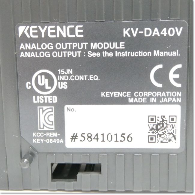 FA機器ドットコム / KV-DA40V アナログ出力ユニット 4ch (KEYENCE
