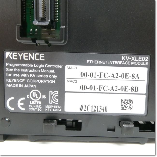 FA機器ドットコム / KV-XLE02 プログラマブルコントローラ EtherNet