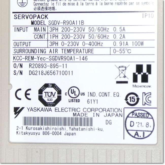 FA機器ドットコム / SGDV-R90A11B サーボパック AC200V 0.1kW