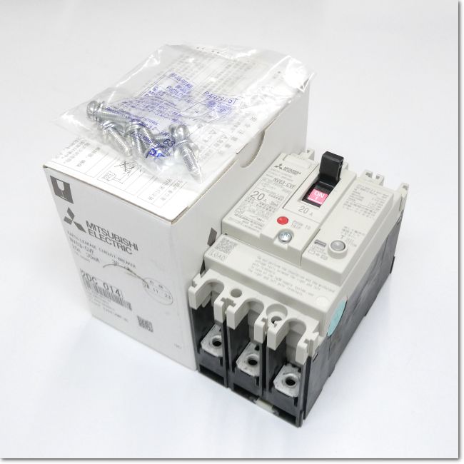 FA機器ドットコム / NV63-CVF 3P 20A 30mA 漏電遮断器 (三菱電機) | FA 