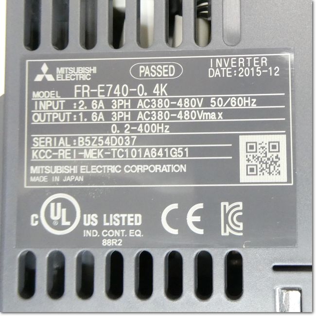 FA機器ドットコム / FR-E740-0.4K インバータ 三相400V (三菱電機