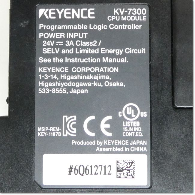 FA機器ドットコム / KV-7300 シリアル内蔵 CPUユニット (KEYENCE) | FA