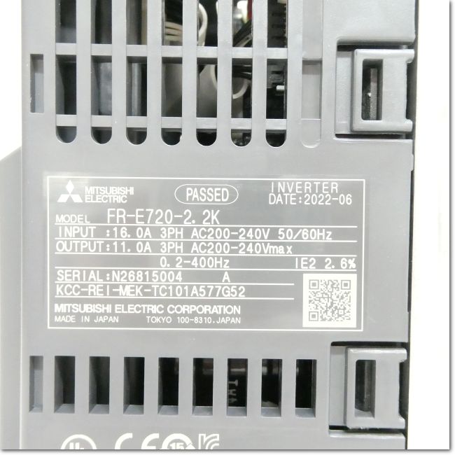 FA機器ドットコム / FR-E720-2.2K インバータ 三相200V (三菱電機