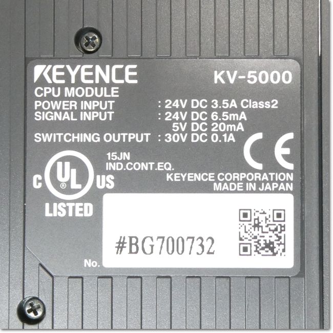 FA機器ドットコム / KV-5000 Ethernet内蔵 CPUユニット (KEYENCE) | FA