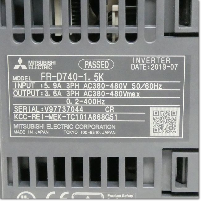 FA機器ドットコム / FR-D740-1.5K インバータ 三相400V 1.5kW (三菱 