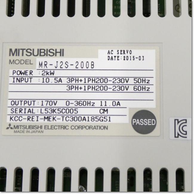 FA機器ドットコム / MR-J2S-200B サーボアンプ AC200V 2.0kW SSCNET