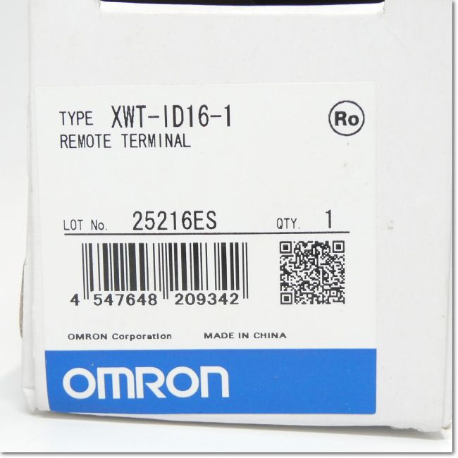 新品未使用★OMRON オムロン 拡張ユニット XWT-ID16-1 リモートI/Oターミナル XWT-ID16-1 | オムロン制御機器