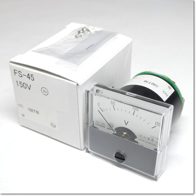 【新品未開封】FS-45：7.5A/40A/150A/200A 7点セット FA機器ドットコム / FS-45 0-150V 交流電圧計 ダイレクト計器 (富士