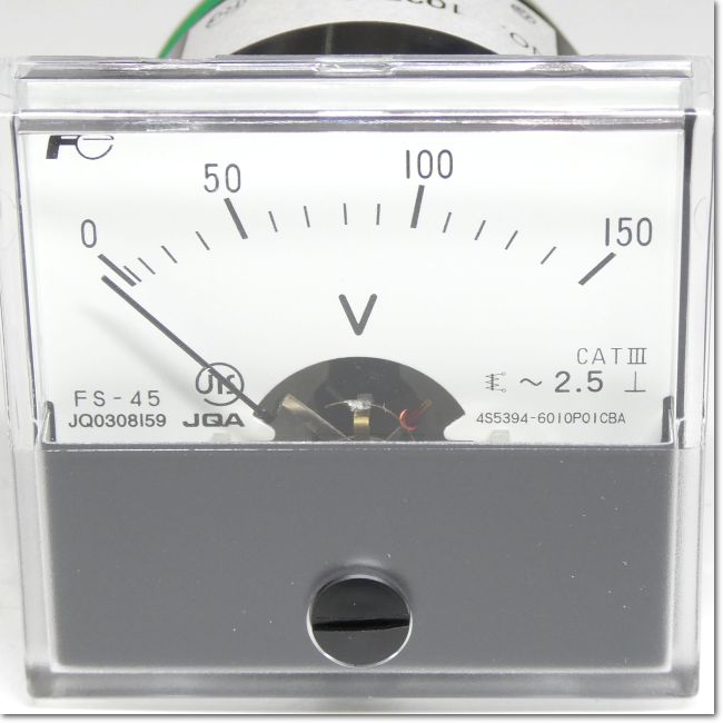FA機器ドットコム / FS-45 0-150V 交流電圧計 ダイレクト計器 (富士