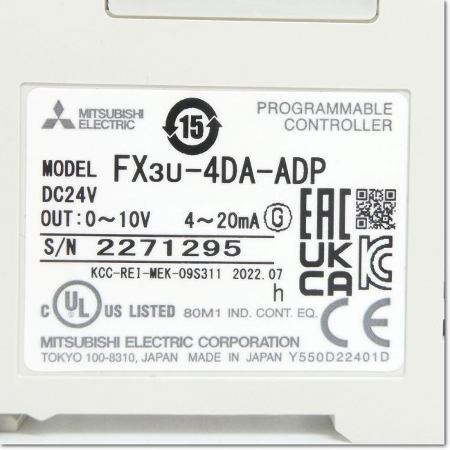 FA機器ドットコム / FX3U-4DA-ADP アナログ出力用アダプタ 4ch (三菱