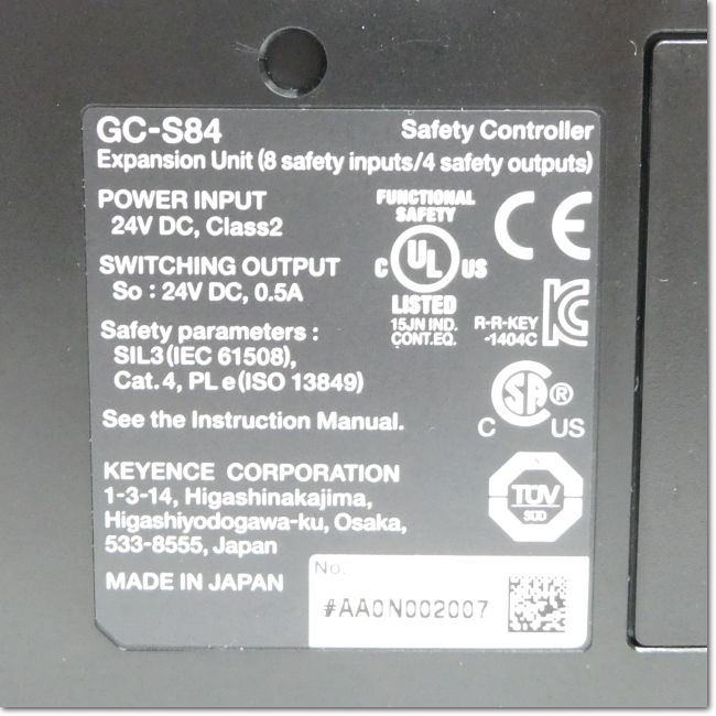 FA機器ドットコム / GC-S84 セーフティコントローラ 安全入出力
