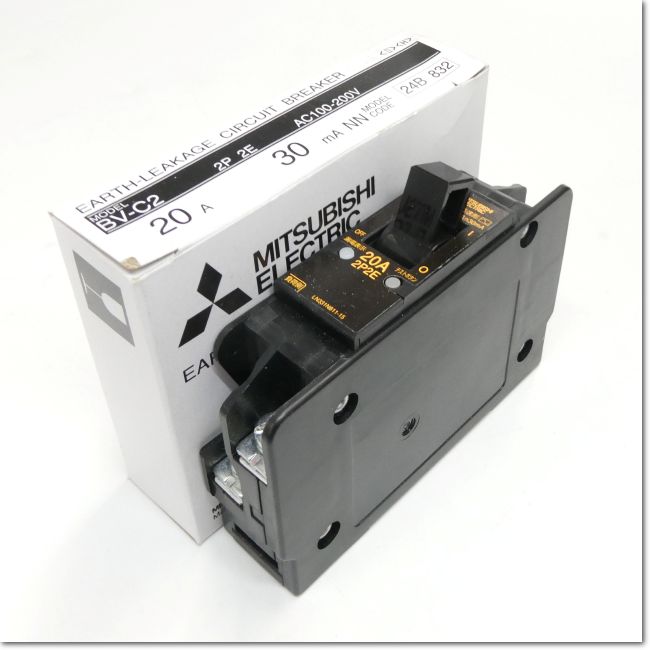 FA機器ドットコム / BV-C2 2P 2E 20A 30mA 分電盤用漏電遮断器 (三菱 