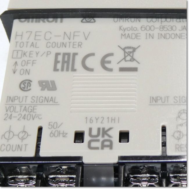 FA機器ドットコム / H7EC-NFV 小型トータルカウンタ 加算 8桁 48×24mm 