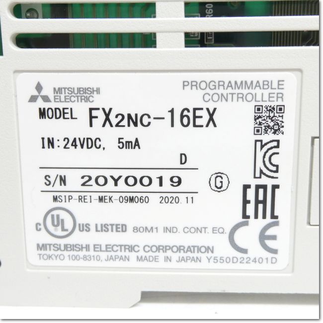 FA機器ドットコム / FX2NC-16EX 入力増設ブロック DC入力16点 (三菱