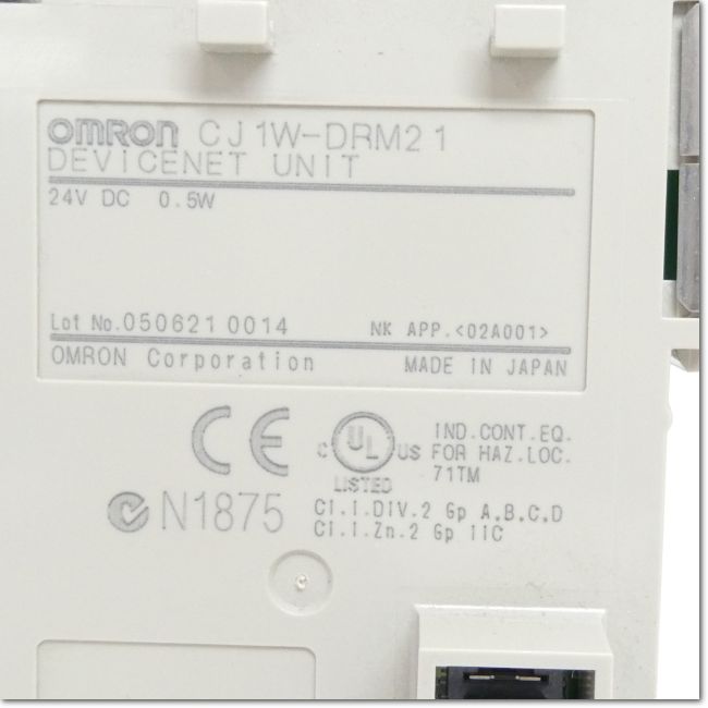 FA機器ドットコム / CJ1W-DRM21 DeviceNetユニット (OMRON) | FA機器