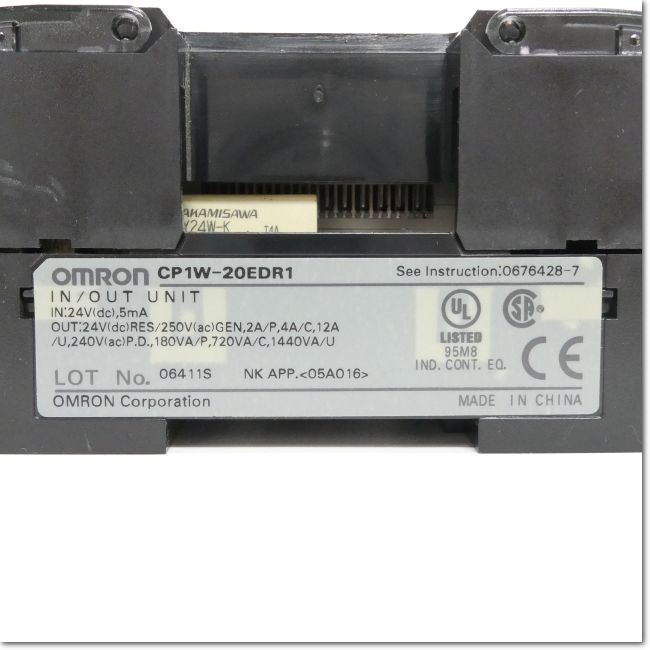 FA機器ドットコム / CP1W-20EDR1 拡張入出力ユニット 入力12点 リレー オムロンCP1W-20EDR1プログラマブルコントローラ 拡張I/Oユニット
