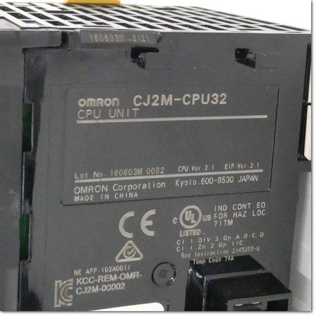 FA機器ドットコム / CJ2M-CPU32 CPUユニット EtherNet/IP機能付き CPU