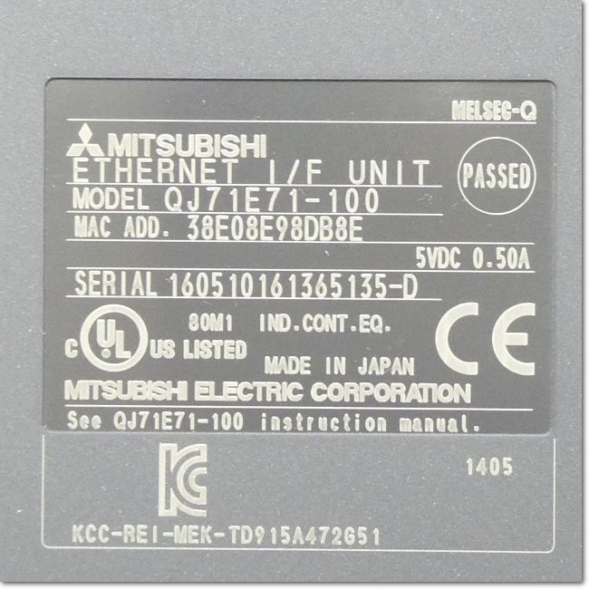 FA機器ドットコム / QJ71E71-100 Ethernetインタフェースユニット