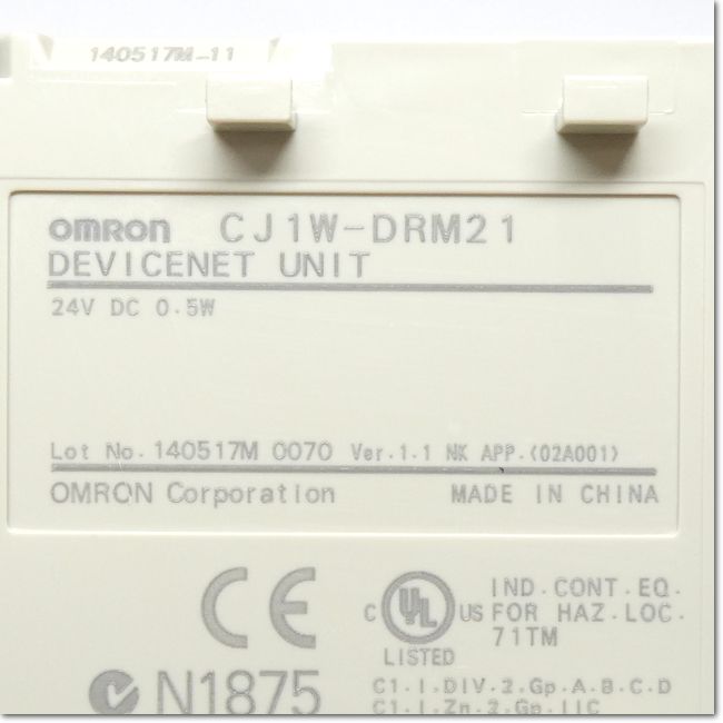 FA機器ドットコム / CJ1W-DRM21 DeviceNetユニット Ver.1.1 (OMRON