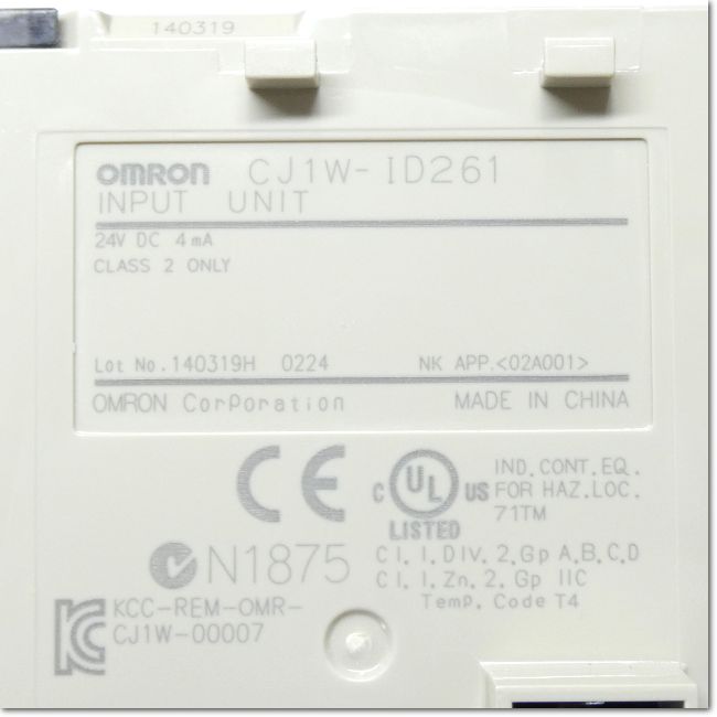 【中古】「非常に良い」産業用 CJシリーズ DC入力ユニット CJ1W-ID261 CJ基本I/Oユニット FA機器ドットコム / CJ1W-ID261 DC入力ユニット 64点 (OMRON) | FA機器