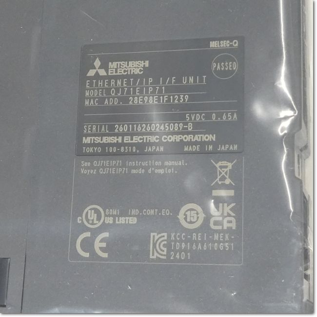 FA機器ドットコム / QJ71EIP71 EtherNet/IPネットワークインタフェース