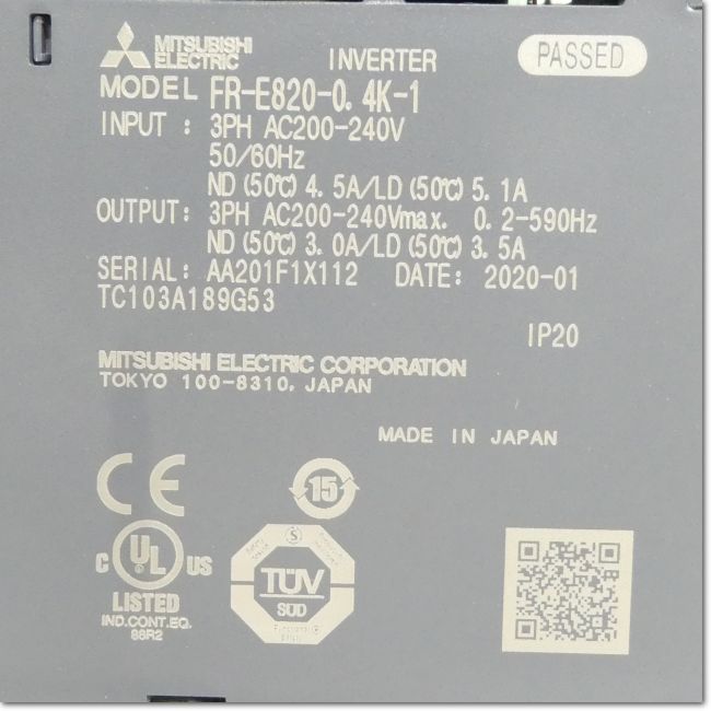 FA機器ドットコム / FR-E820-0.4K-1 インバータ 三相200V モニタ出力FM