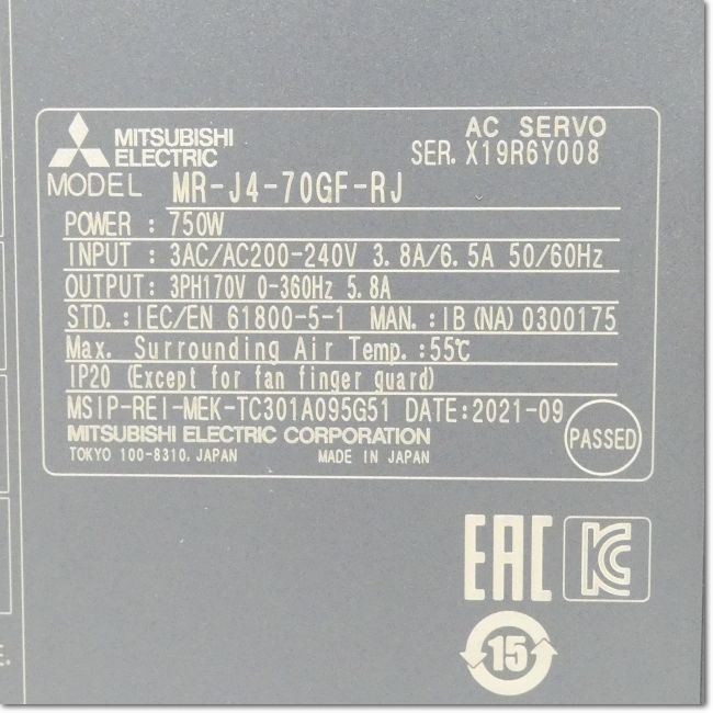 FA機器ドットコム / MR-J4-70GF-RJ サーボアンプ AC200-240V 0.75kW CC