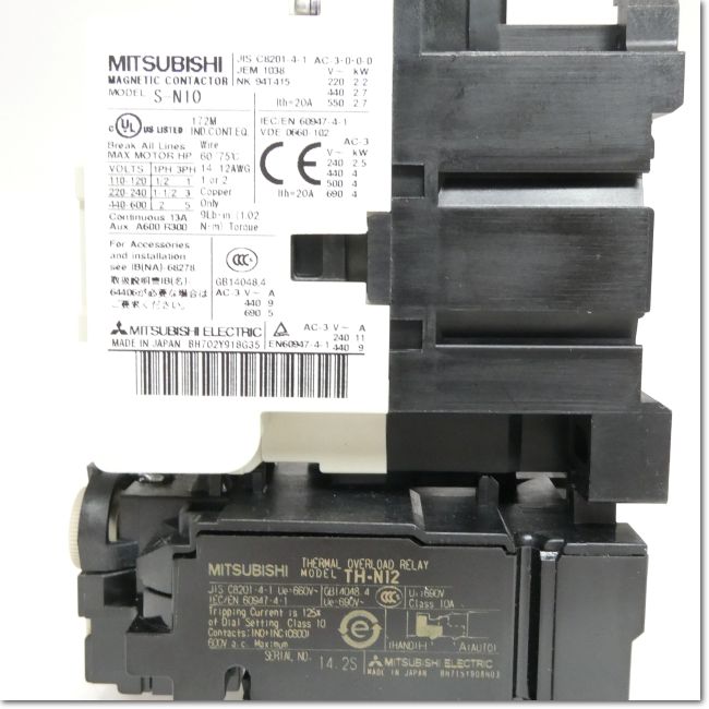 FA機器ドットコム / MSO-N10CX AC100V 1a 1-1.6A 電磁開閉器 (三菱電機