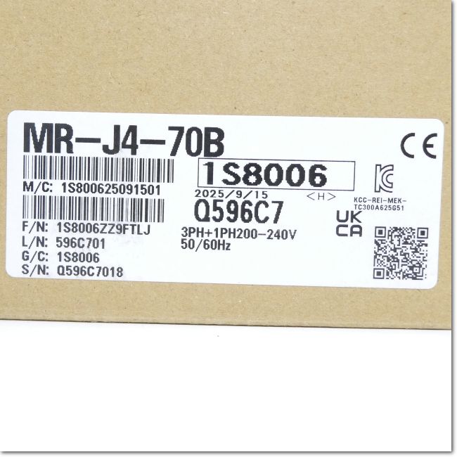 FA機器ドットコム / MR-J4-70B サーボアンプ AC200V 0.75kW SSCNET/H