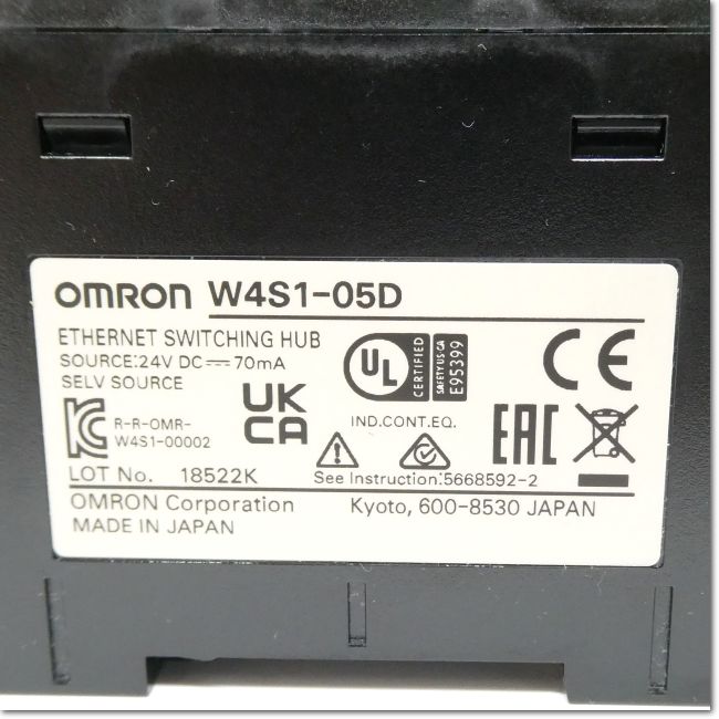 FA機器ドットコム / W4S1-05D 産業用スイッチングハブ 5ポート DC24V