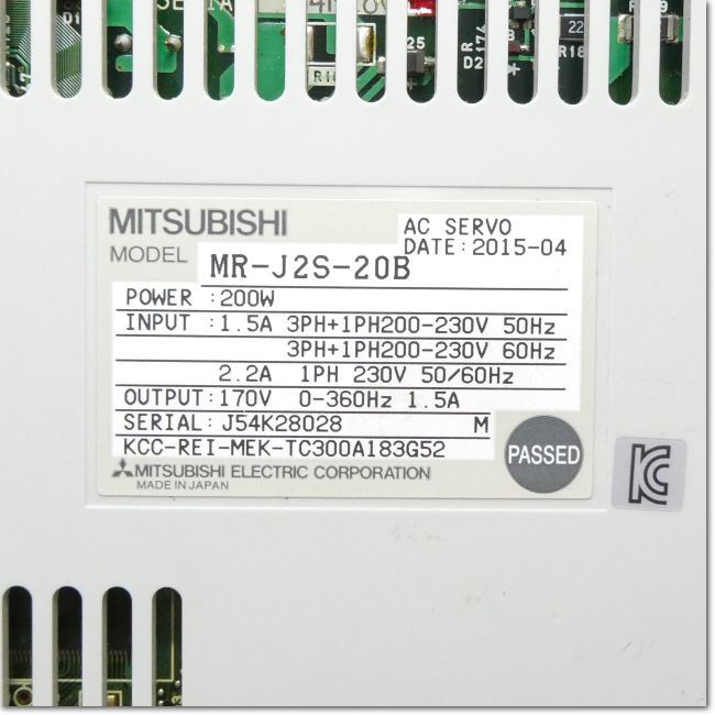 FA機器ドットコム / MR-J2S-20B サーボアンプ AC200V 0.2kW SSCNET対応