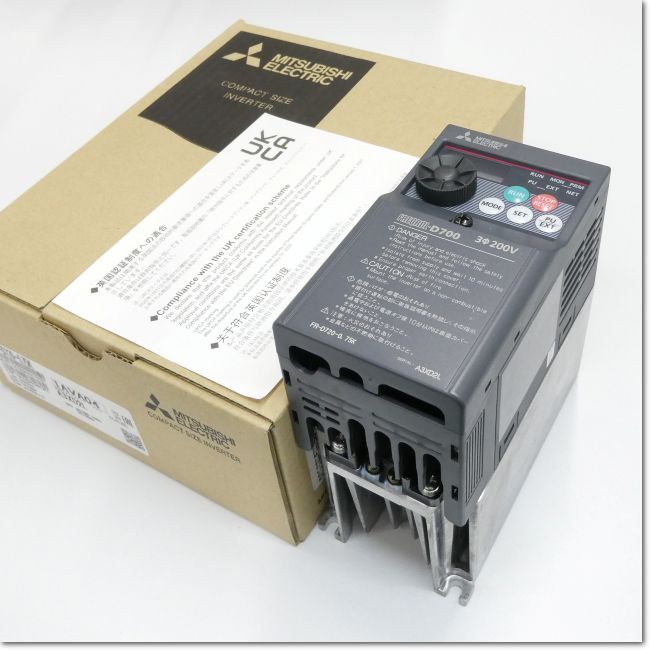 三菱 インバータ FR-D720-0.75K AC200v 三菱電機（MITSUBISHI ELECTRIC