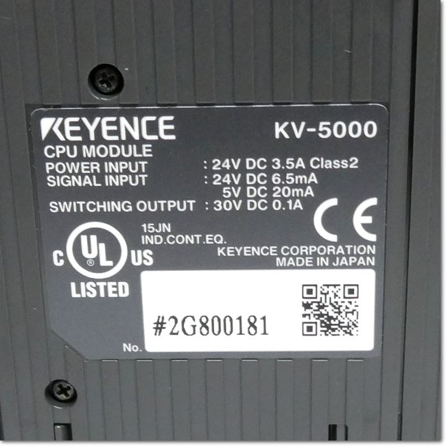 FA機器ドットコム / KV-5000 Ethernet内蔵 CPU ユニット (KEYENCE