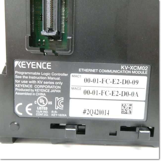 キーエンス　KV-XCM02 データベース通信ユニット FA機器ドットコム / KV-XCM02 データベース通信ユニット 2ポート