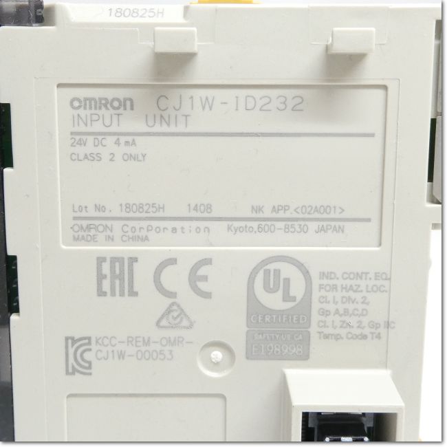FA機器ドットコム / CJ1W-ID232 DC入力ユニット32点 (OMRON) | FA機器