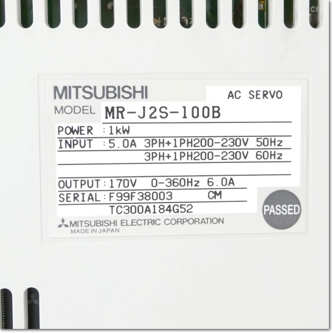 FA機器ドットコム / MR-J2S-100B サーボアンプ AC200V 1.0kW SSCNET